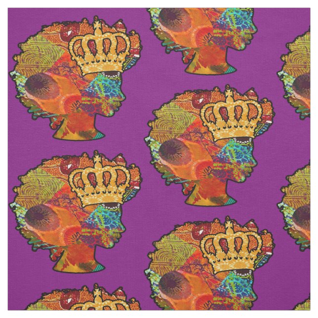 Afro Queen Fabric (Swatch)
