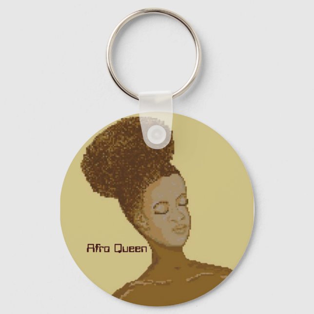 Afro Queen, Key Ring (Front)