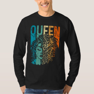 Afro Queen Melanin Black Girl Magic African Black T-Shirt