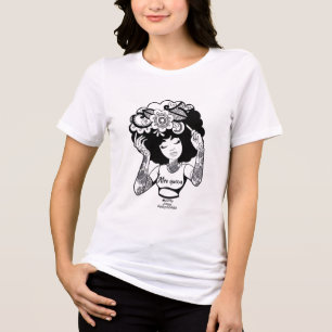 Afro queen Tri-Blend shirt