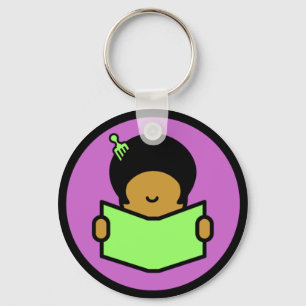 Afro Reader - Keychain