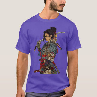 Afro Samurai Girl Japanese Art T-Shirt