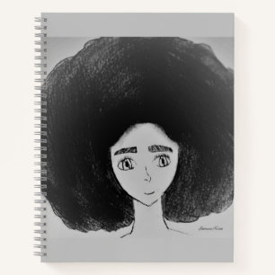 Afro sketchpad notebook