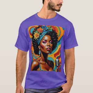 Afro Soul Diva Vibrant Art Tee