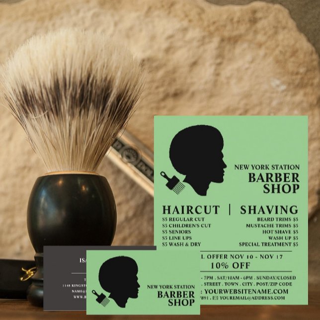 Afro Style, Men's Barbers Advertising Flyer (Creator Uploaded)