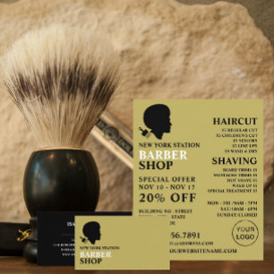 Afro Style, Men's Barbers Business Card
