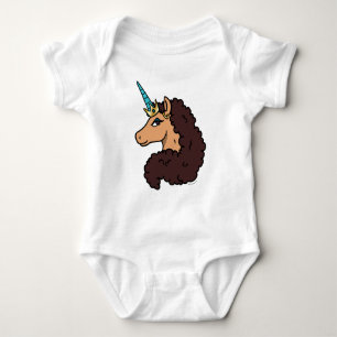 Afro Unicorn   Divine Baby Bodysuit