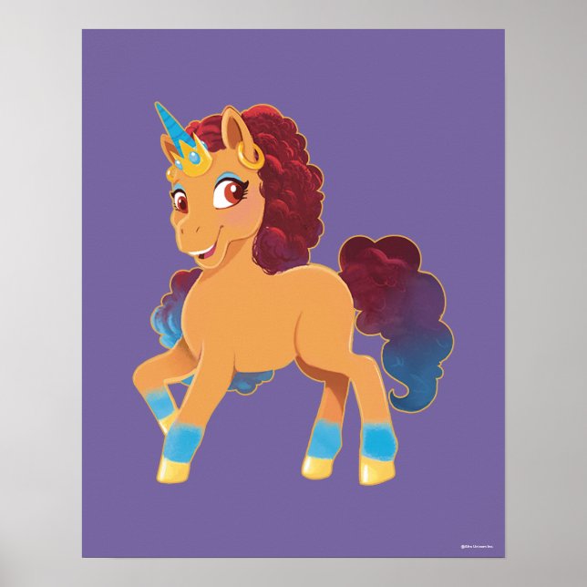 Afro Unicorn | Divine Prancing Poster (Front)