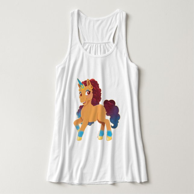Afro Unicorn | Divine Prancing Singlet (Design Front)