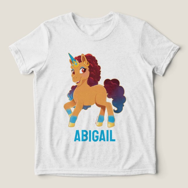 Afro Unicorn | Divine Prancing Tri-Blend Shirt (Design Front)