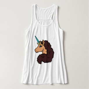 Afro Unicorn Divine Singlet