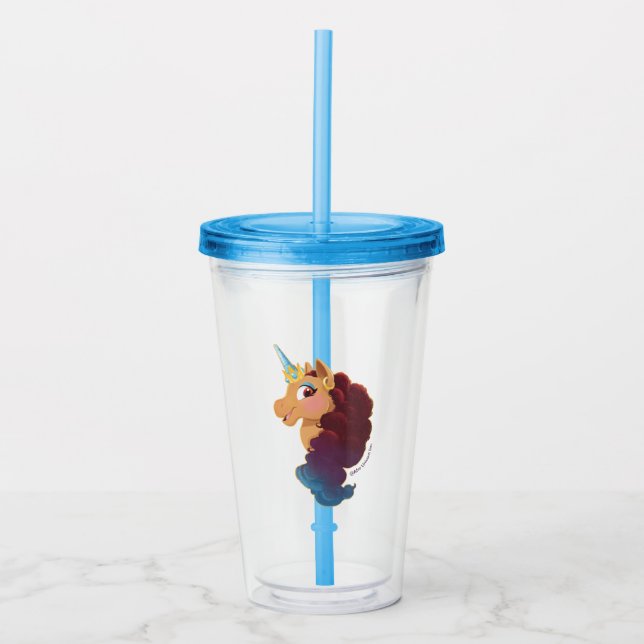 Afro Unicorn | Divine the Unicorn Acrylic Tumbler (Front)