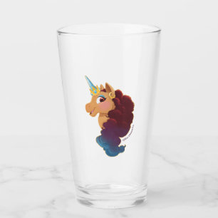 Afro Unicorn Divine the Unicorn Glass
