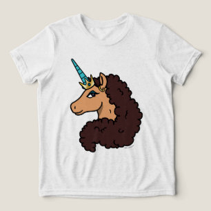 Afro Unicorn Divine Tri-Blend Shirt
