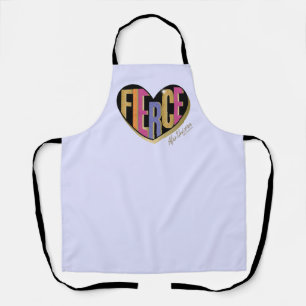 Afro Unicorn Fierce Heart Design Apron