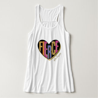 Afro Unicorn Fierce Heart Design Singlet
