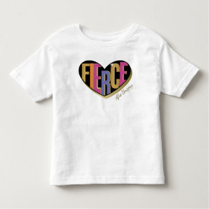 Afro Unicorn Fierce Heart Design Toddler T-Shirt