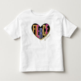Afro Unicorn Fierce Heart Design Toddler T-Shirt