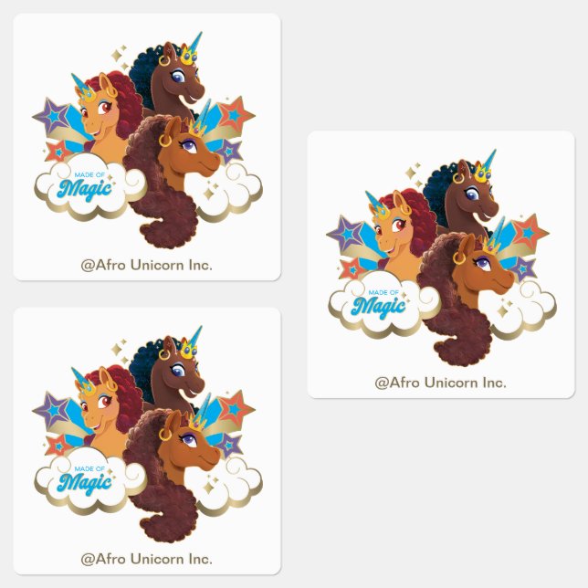 Afro Unicorn “Made of Magic” Trio Design (Group)