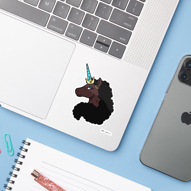 Afro Unicorn | Magical (Laptop w/ iPhone)