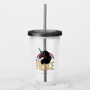 Afro Unicorn Magical - Always Fierce Acrylic Tumbler
