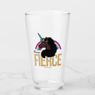 Afro Unicorn Magical - Always Fierce Glass