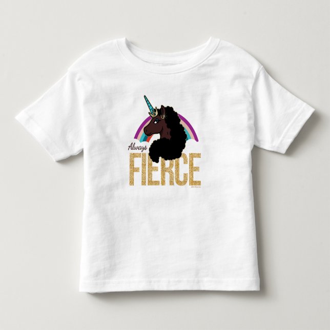 Afro Unicorn | Magical - Always Fierce Toddler T-Shirt (Front)