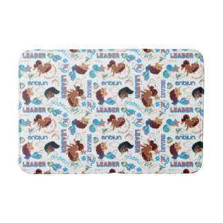 Afro Unicorn Magical Empowering Pattern Bath Mat