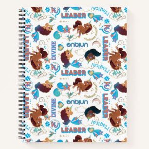 Afro Unicorn Magical Empowering Pattern Notebook