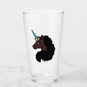 Afro Unicorn Magical Glass