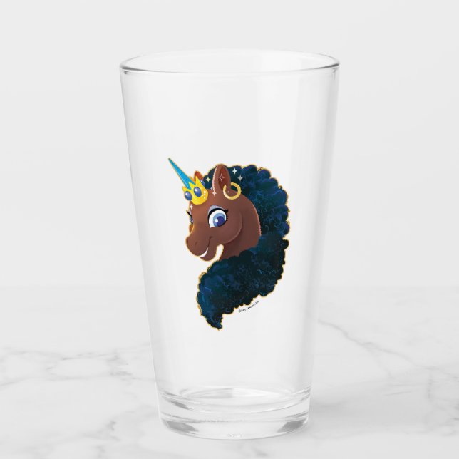 Afro Unicorn | Magical Glass (Front)