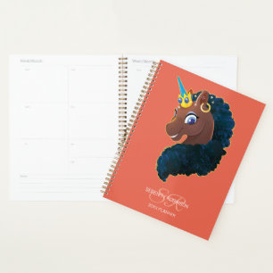 Afro Unicorn Magical Planner