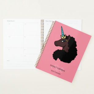 Afro Unicorn Magical Planner