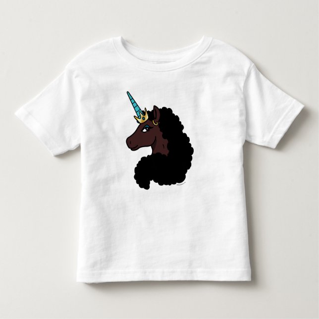 Afro Unicorn | Magical Toddler T-Shirt (Front)