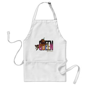 Afro Unicorn Queen Design Standard Apron