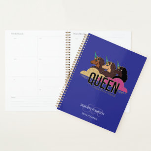 Afro Unicorn Queen Trio Design Planner
