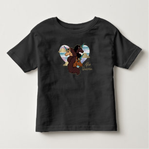 Afro Unicorn Trio Heart Design Toddler T-Shirt