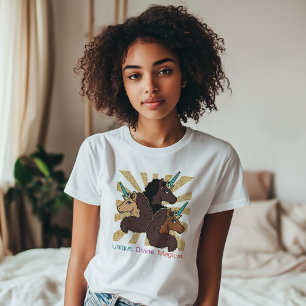 Afro Unicorn Trio: Unique, Divine, and Magical T-Shirt