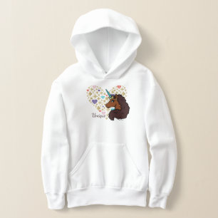 Afro Unicorn Unique Heart Design