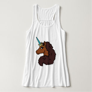 Afro Unicorn Unique Singlet