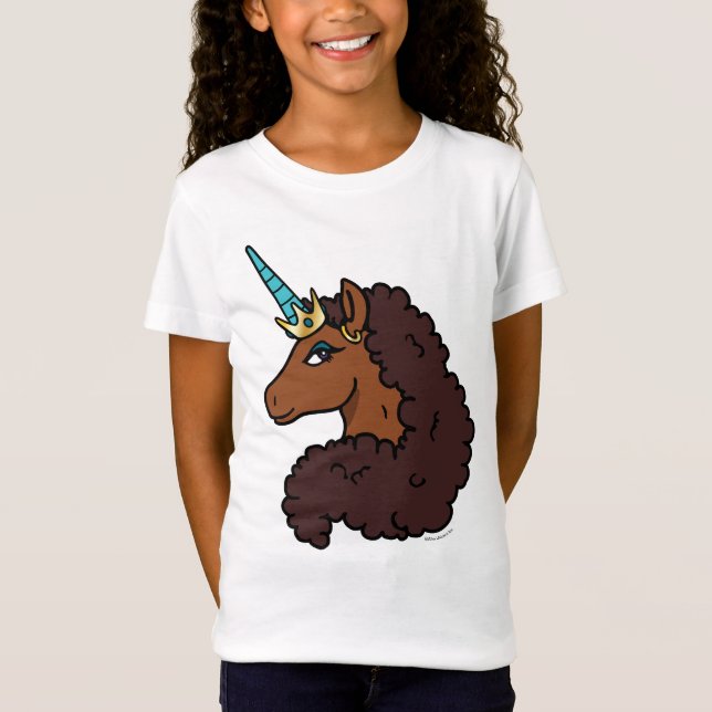 Afro Unicorn | Unique T-Shirt (Front)