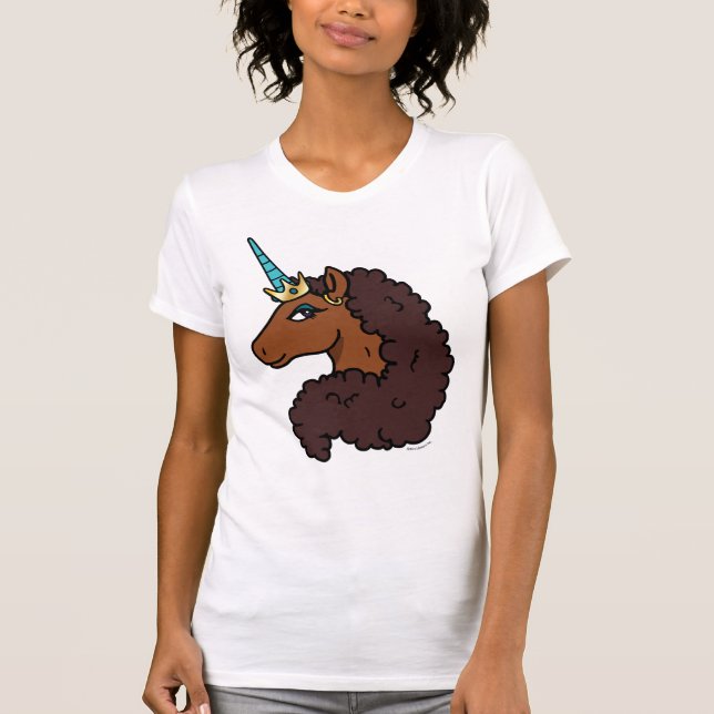 Afro Unicorn | Unique T-Shirt (Front)