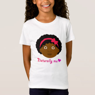 Afro with bow t-shirt