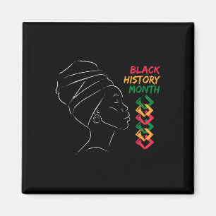 Afro Woman Black History Month Color Men Women Wom Magnet