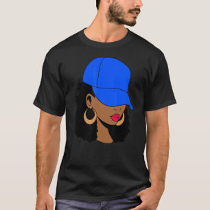 Afro Woman Cap Melanin Black Woman Black Girl Magi T-Shirt