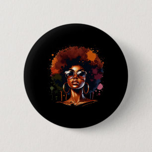 Afro Women Black Pride African American Melanin 1  6 Cm Round Badge
