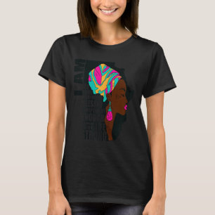 Afro You Are Enough I Am Insrational Sayings Motiv T-Shirt