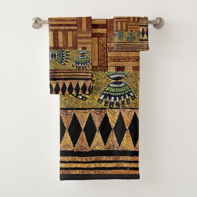 Afrocentric  bath towel set (Insitu)