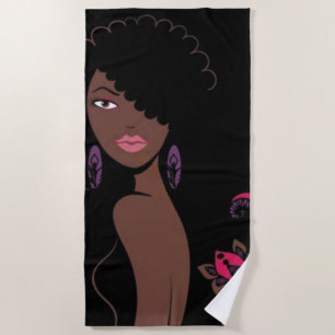Afrocentric Beach Towel