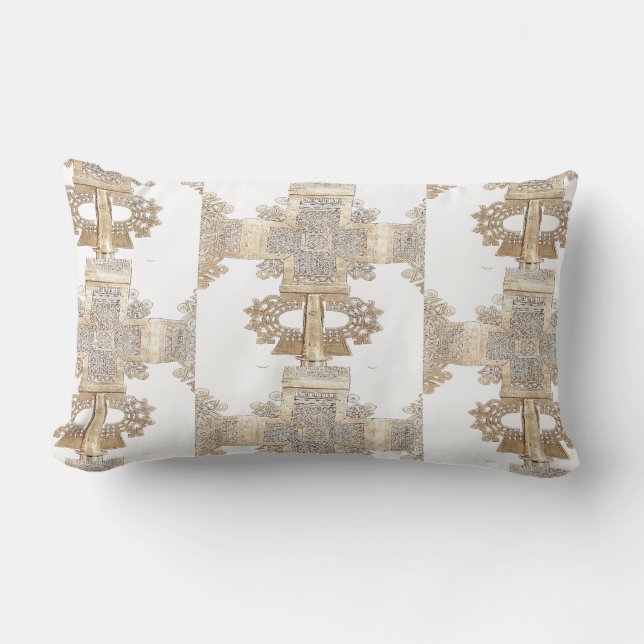 Afrocentric Elegance for Home & Spirit Lumbar Cushion (Front)